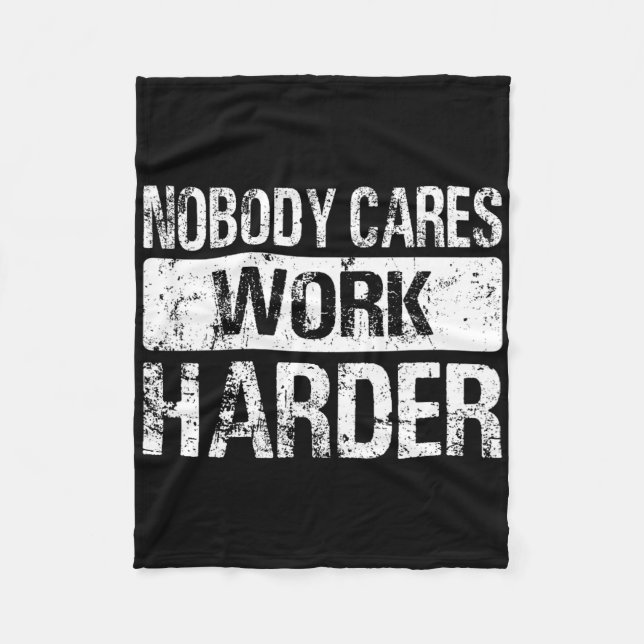 Manta Polar A nadie le importa más el trabajo - La mayor parte (Anverso)