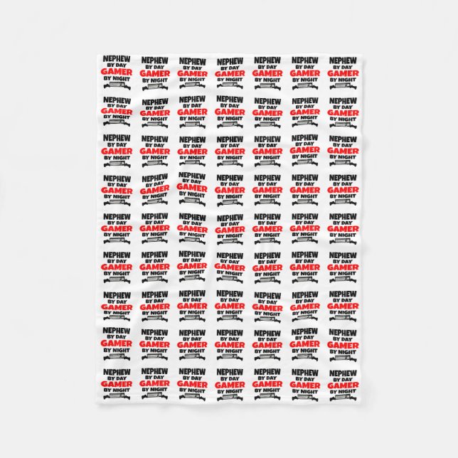 Manta Polar A Nephew le encanta jugar a videojuegos (Anverso)