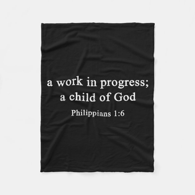 Manta Polar A Work In Progress Philipans 1_6 Christian Faith  (Anverso)