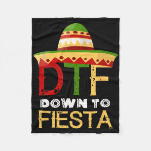 Manta Polar Abajo La Fiesta Dtf México Cinco De Mayo