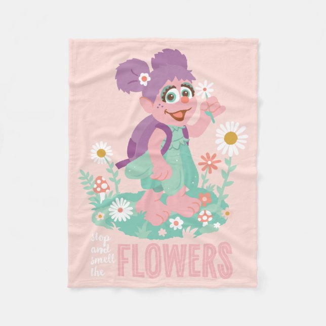 Manta Polar Abby Cadabby | Detener y oler las flores (Anverso)