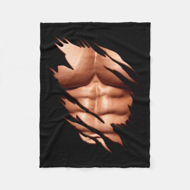 Manta Polar Abdominales Rotos Clic Divertido  (Anverso)