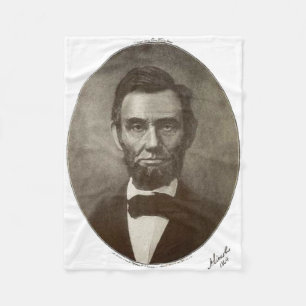 Manta Polar Abe Lincoln - El presidente norteamericano Vintage