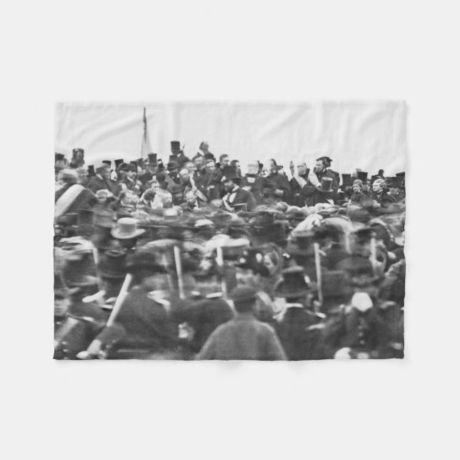 Manta Polar Abe Lincoln Gettysburg Dirección: Fin de la Guerra (Frente (Horizontal))