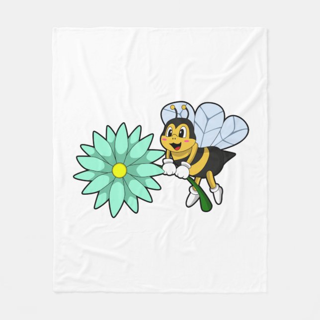 Manta Polar Abeja con flor.PNG (Anverso)