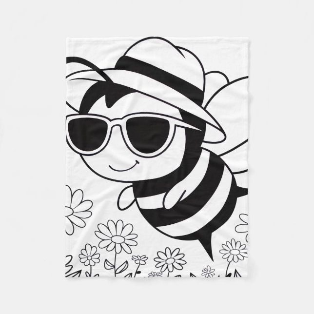 Manta Polar Abeja Cool (Anverso)