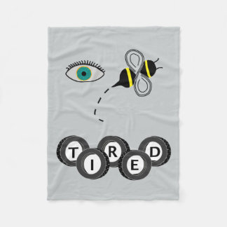 Manta Polar Abeja del ojo cansada