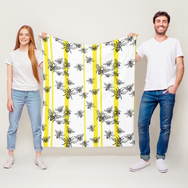 Manta Polar ¡Abejas de miel! Fleece Blanket (In situ)