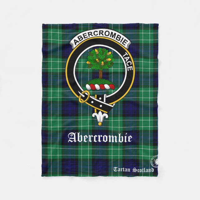 Manta Polar Abercrombie Clan Tartan Scotland Fleece Blanket (Anverso)