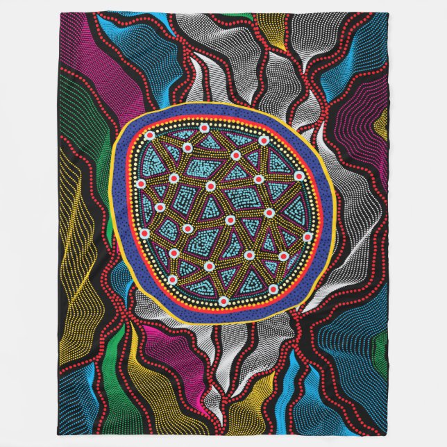 Manta Polar Aborigen Fleece Blanket (Anverso)