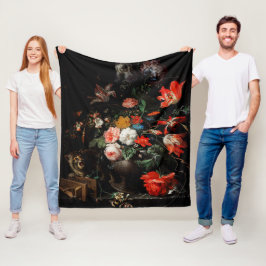 Manta Polar Abraham Mignon El Bouquet Girado. Floral
