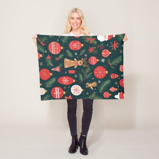 Manta Polar Abrazando el espíritu de los Navidades, Feliz Navi (In situ)