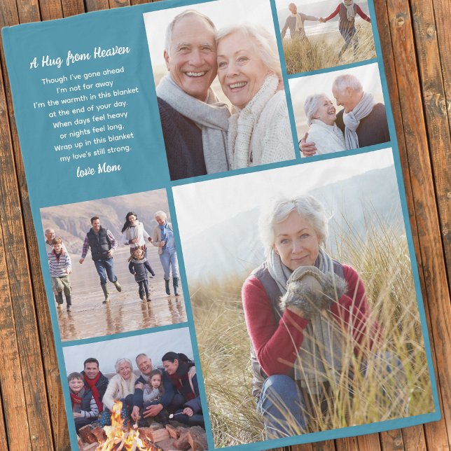 Manta Polar Abrazo desde la simpatía por el Collage de fotos d (Subido por el creador)