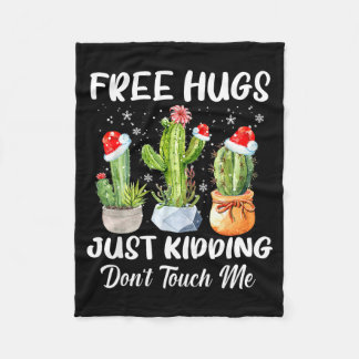 Manta Polar Abrazo Solo Bromeando No Me Toques Cactus Divertid
