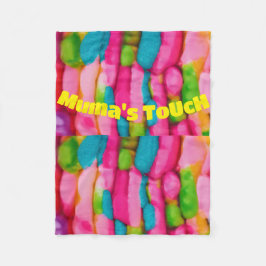 Manta Polar "Abrazo vibrante: pequeña funda de papel