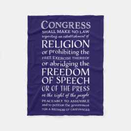 Manta Polar Abrigo usted mismo en la Primera Enmienda -