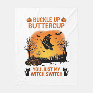 Manta Polar Abróchense Buttercup Halloween Fantasma Bruja Somb