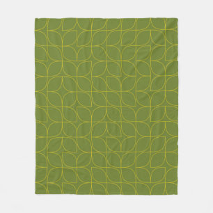 Manta Polar Absorción de hojas verdes, frescas, modernas y jug