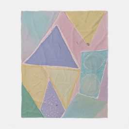 Manta Polar Abstracciones Serenas: Un Sueño en Pastel
