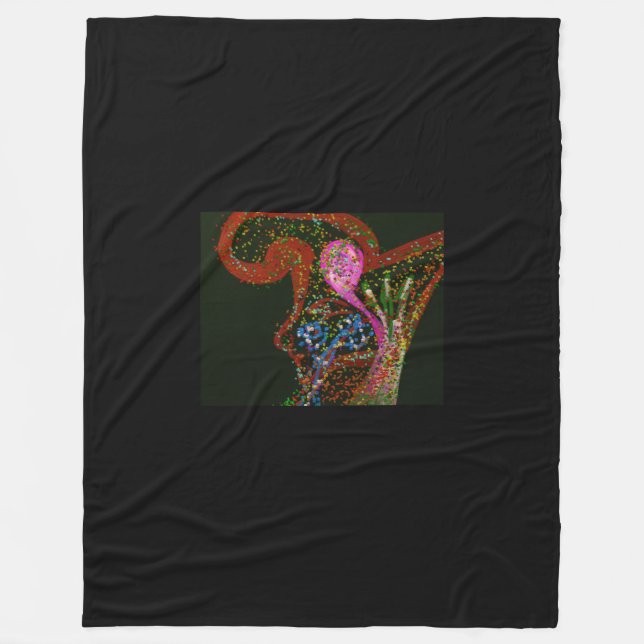 Manta Polar Abstract Art Fleece Blanket (Anverso)
