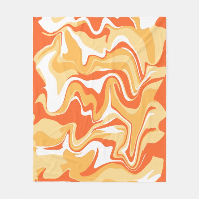 Manta Polar Abstract Dessert Tones Inspired Organic Flow (Anverso)