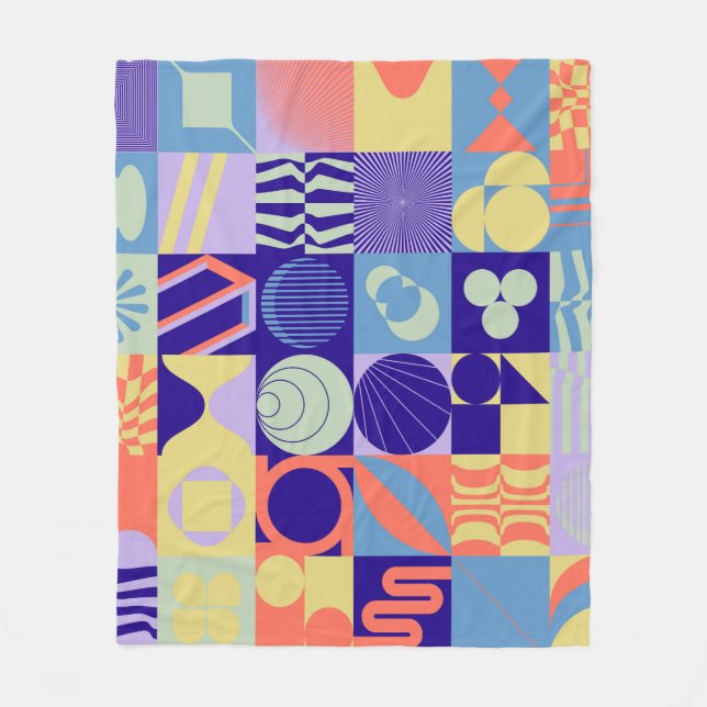 Manta Polar Abstract geometric pattern made with simple shapes (Anverso)