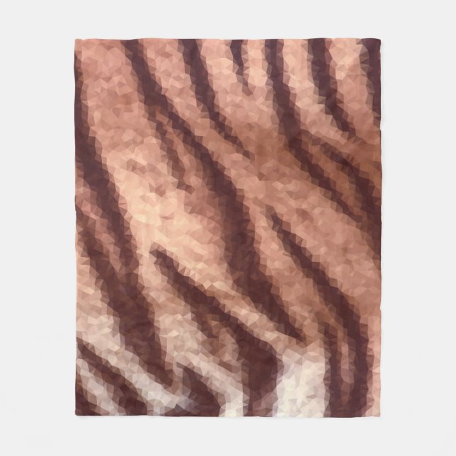 Manta Polar Abstract low poly animal tiger fur pattern. Nature (Anverso)