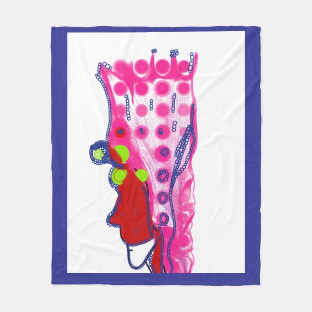 Manta Polar Abstract Regal Art Fleece Blanket (Anverso)