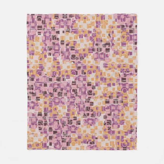 Manta Polar Abstract seamless pattern. Chaotic rounded squares (Anverso)