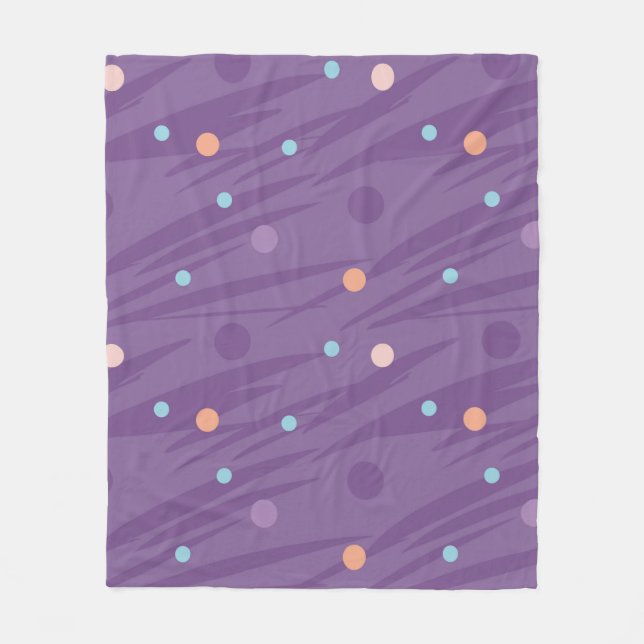 Manta Polar Abstract seamless purple pattern with circles and  (Anverso)