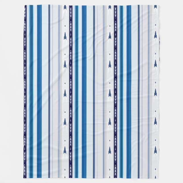 Manta Polar Abstract Symphony in Blue 5 (Vertical Lines) (Anverso)