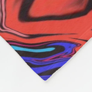 Manta Polar Abstracto Colorido Twirly / Paseado /