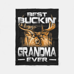 Manta Polar Abuela Buckin 'Camiseta de caza de ciervos Bucking
