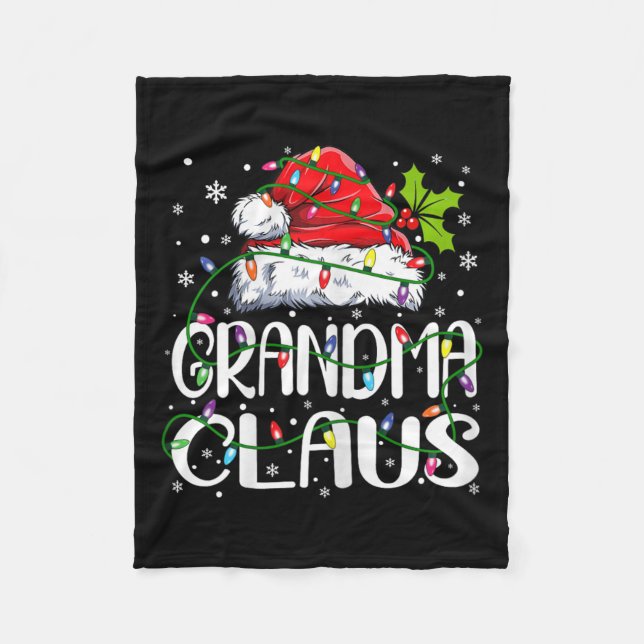 Manta Polar Abuela Claus Navidades Papá Noel Matando Navidad f (Anverso)