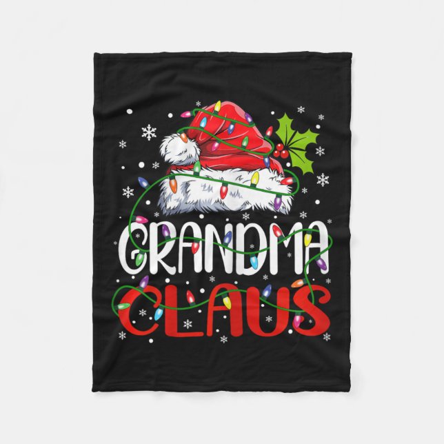 Manta Polar Abuela Claus Navidades Papá Noel Matando Navidad f (Anverso)