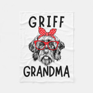 Manta Polar Abuela con cable señalando a Griffon Nana