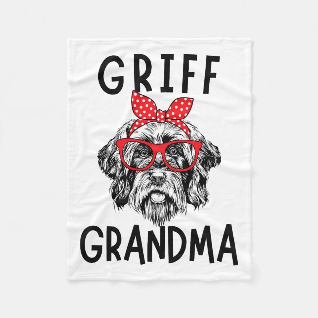 Manta Polar Abuela con cable señalando a Griffon Nana (Anverso)
