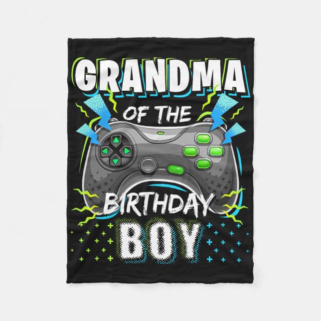 Manta Polar Abuela Del Bi De Videojuego De Cumpleaños (Anverso)
