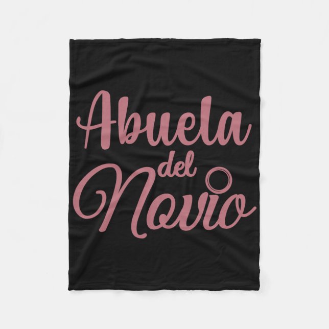 Manta Polar Abuela Del Novio  (Anverso)