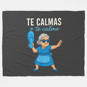 Manta Polar Abuela mexicana divertida en español