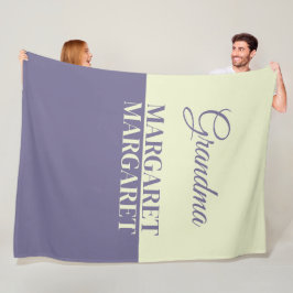 Manta Polar abuela nombre personalizado personalizado