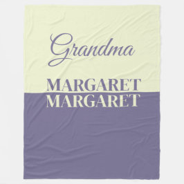 Manta Polar abuela nombre personalizado personalizado