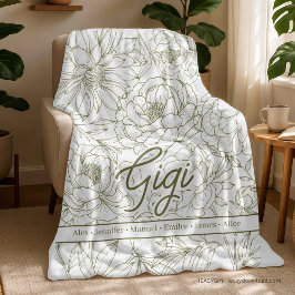 Manta Polar Abuela personalizada y única