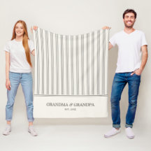 Abuela y Abuelo Clásico con Raya de Ticking Neutra
