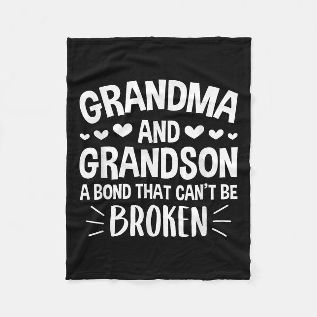 Manta Polar Abuela y nieto un bono que no se puede romper (Anverso)
