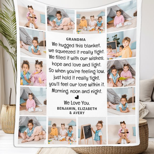 Manta Polar Abuelitos multifoto Personalizado de la abuela mod (Subido por el creador)