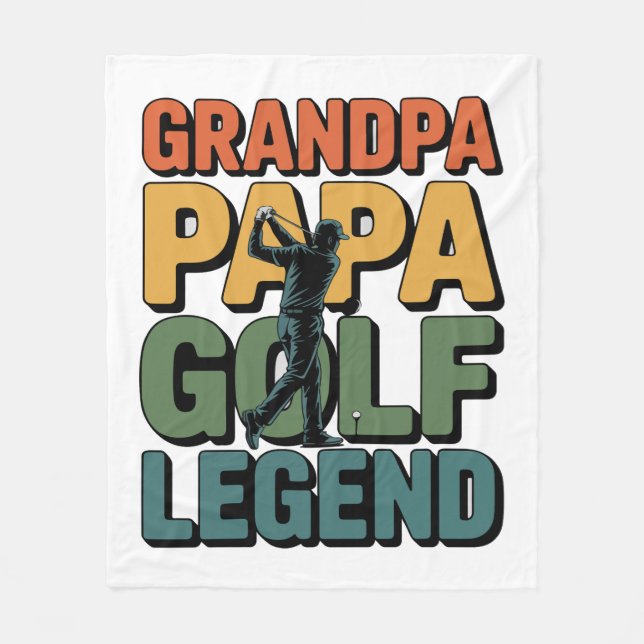 Manta Polar Abuelo abuelo de la leyenda del golf (Anverso)