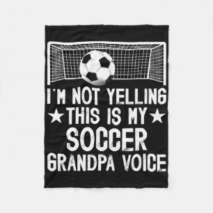 Manta Polar Abuelo de fútbol Voz Abuelo de un jugador de fútbo
