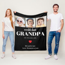 Abuelo del Mundo Mejor Te amamos 3 Nombres de Foto