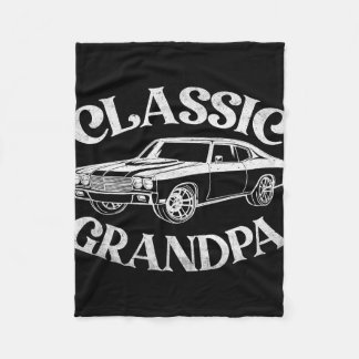 Manta Polar Abuelo Divertido Clic Coche Gráfico Familia Abuelo